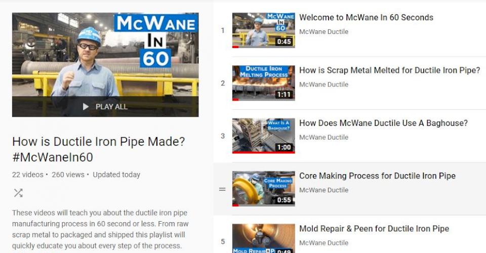 How Is Ductile Iron Pipe Made McWane Ductile Iron Strong