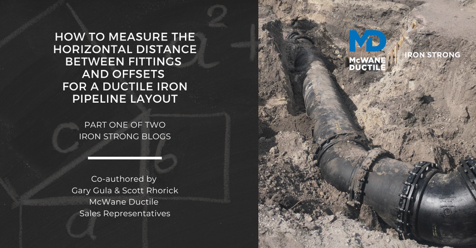 How to Measure the Horizontal Distance Between Fittings and Offsets for a Ductile Iron Pipeline Layout
