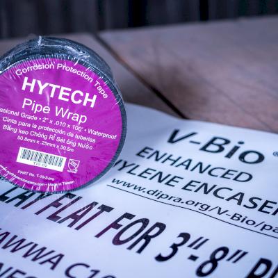 V-Bio Polyethylene Encasement and Polyethylene Tape.