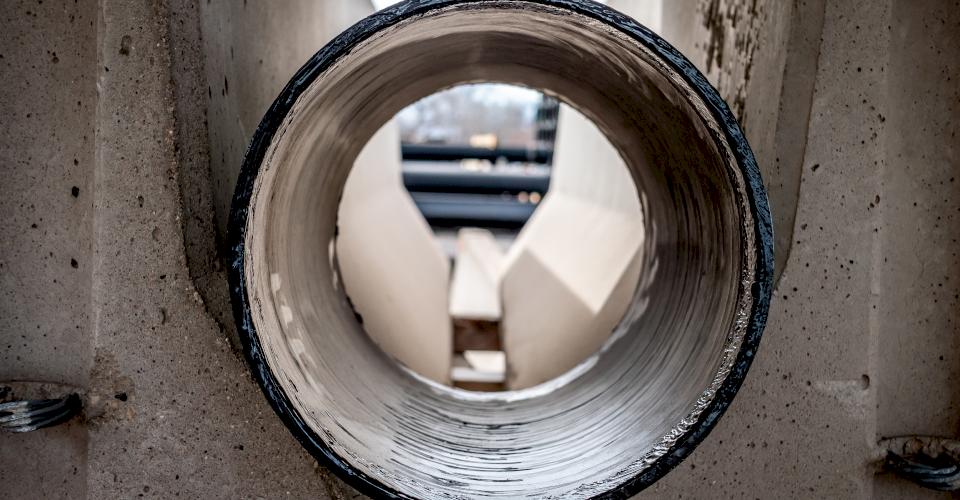 Ductile iron pipe inside coating