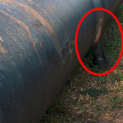 Improper Outlet Pipe Storage