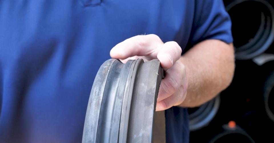 Notice the difference in the round bulb of the McWane and U.S. Pipe gasket compared to the flatter American gasket.