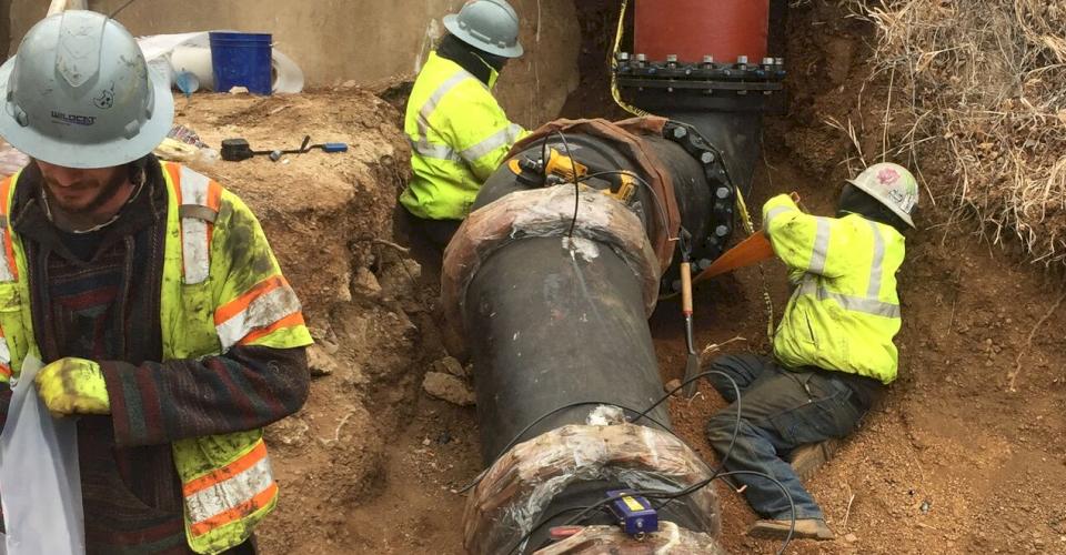 TR Flex Pipe Installation, Manitou Springs Colorado.