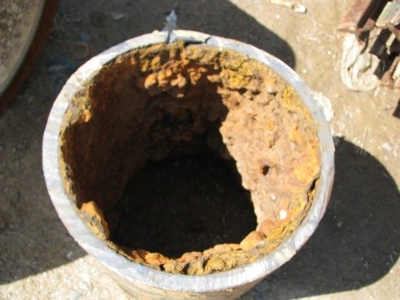 Pipe with Tuberculation.