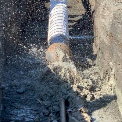 TR Flex restrained joint pipe is installed in Ville de Longueuil, Canada, using HDD.