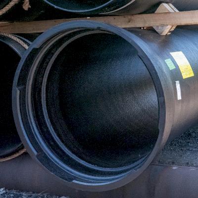 TR Flex®, cement-mortar lined Ductile iron pipe, with seal coat applied inside and out.
