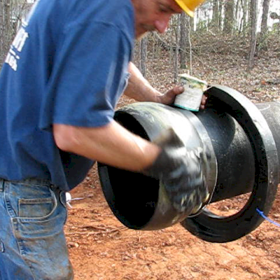 NO-OX-ID subaqueous lube being applied - Wedowee, AL.