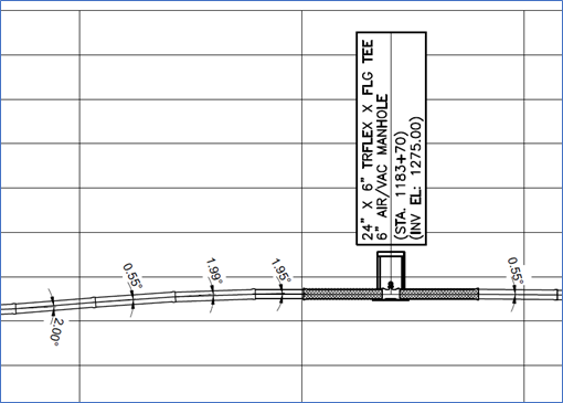 Pipe architectural drawing