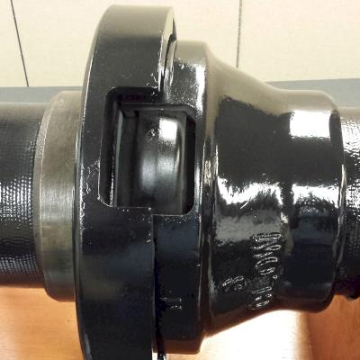 Ball & Socket River Crossing Pipe display with cut-out section.