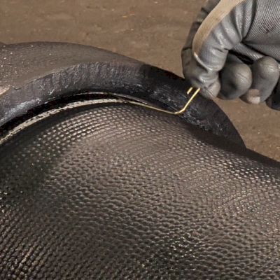 After joint assembly, a feeler gauge (a simple paperclip) can be used to ensure the gasket has not been displaced.