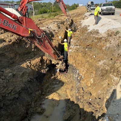 Out of sight, out of mind, crews install water pipeline in Bozeman, MT.