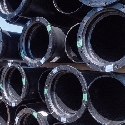 Mechanical Joint Pipe close-up.