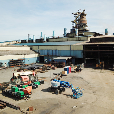 Construction of a building at the Ohio foundry construction started 2 years ago to house a new annealing oven.