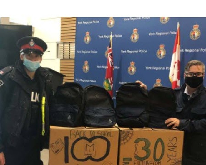 Pictured L-R: Constable Laura Nicolle, York Regional Police and Mark Townson, Marketing Manager-Futurecom Systems Group